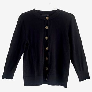 Cable & Gauge Black Cardigan